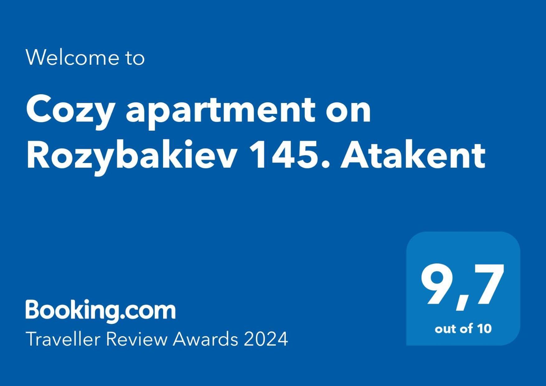 Cozy Apartment On Rozybakiev 145. Atakent Almaty Exterior photo
